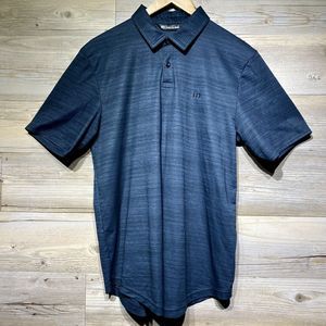 Travis Mathew What A Legend Golf Polo Shirt Men’s M Scoop Hem Gray Performance